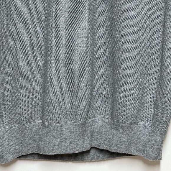 Peter Millar Cotton Merino Wool Grey Honeycomb Crew Neck Sweater Mens XL - Picture 5 of 5